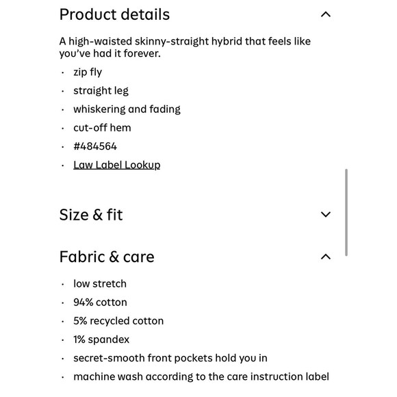 Old Navy Jeans Women's 2 High-Rise Vintage Slim Stretch Raw Hem Smooth Pockets - Picture 15 of 16